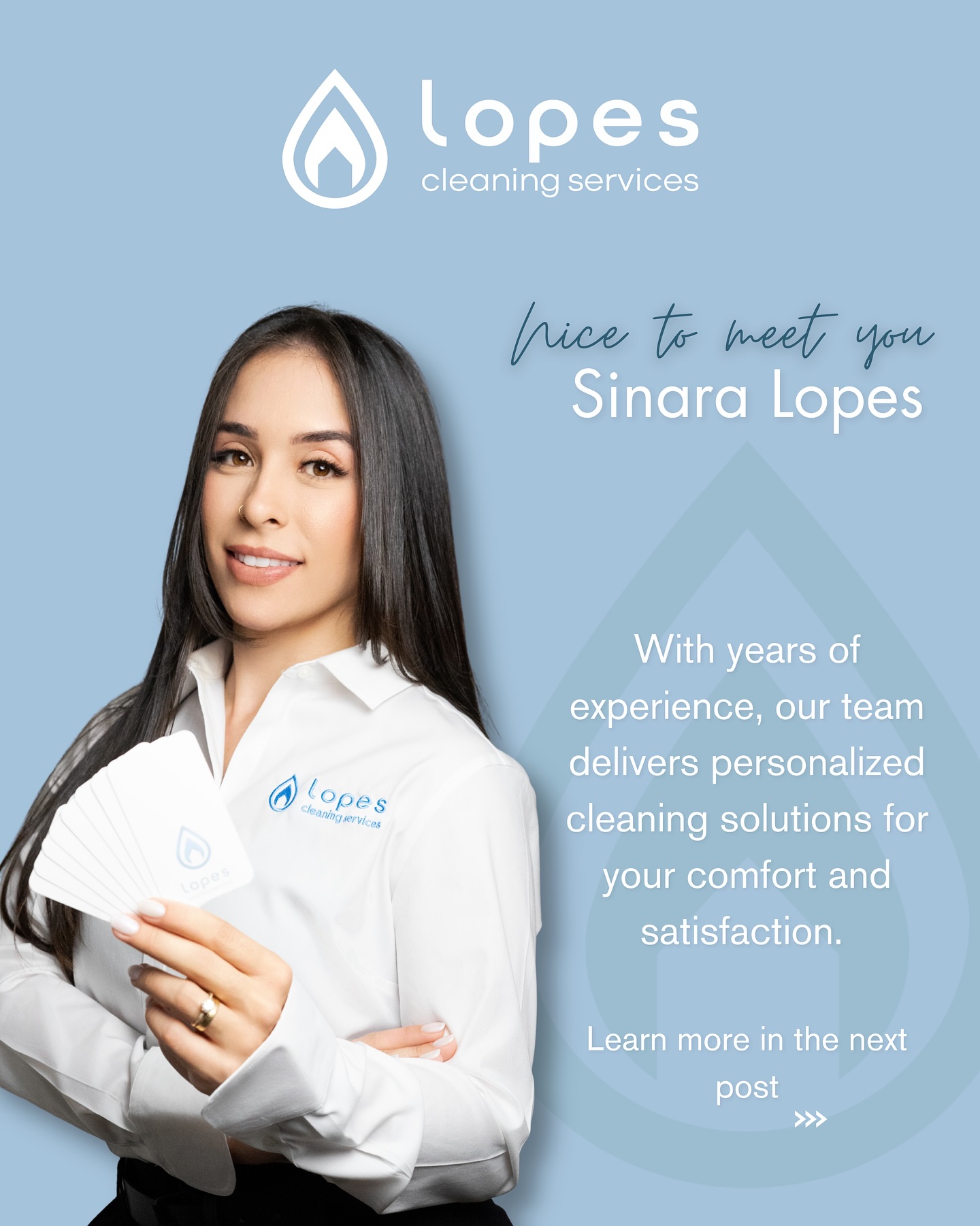 Sinara Lopes, Founder of Lopes Cleaning Services